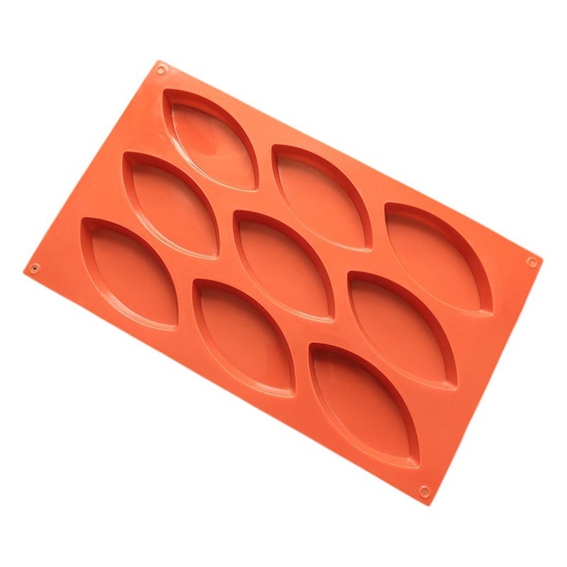 Spot silicone 9 leaves cake mold cone cookie mold pudding jelly mold DIY baking tool - Image 1