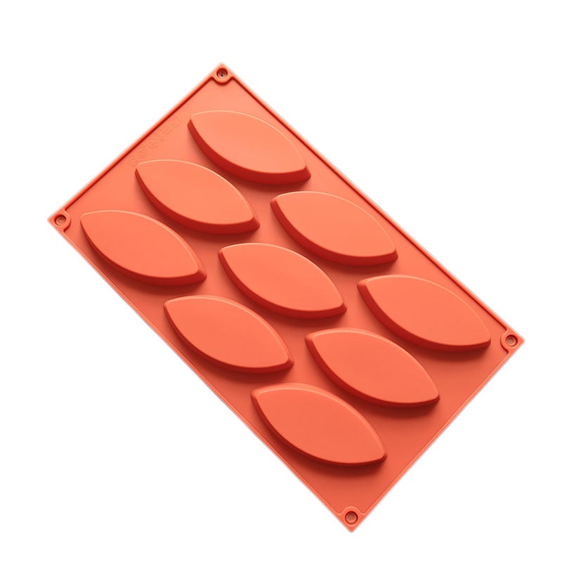 Spot silicone 9 leaves cake mold cone cookie mold pudding jelly mold DIY baking tool - Image 2