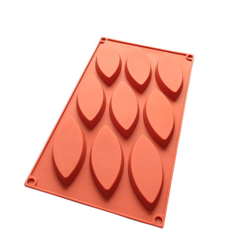 Spot silicone 9 leaves cake mold cone cookie mold pudding jelly mold DIY baking tool - Image 3