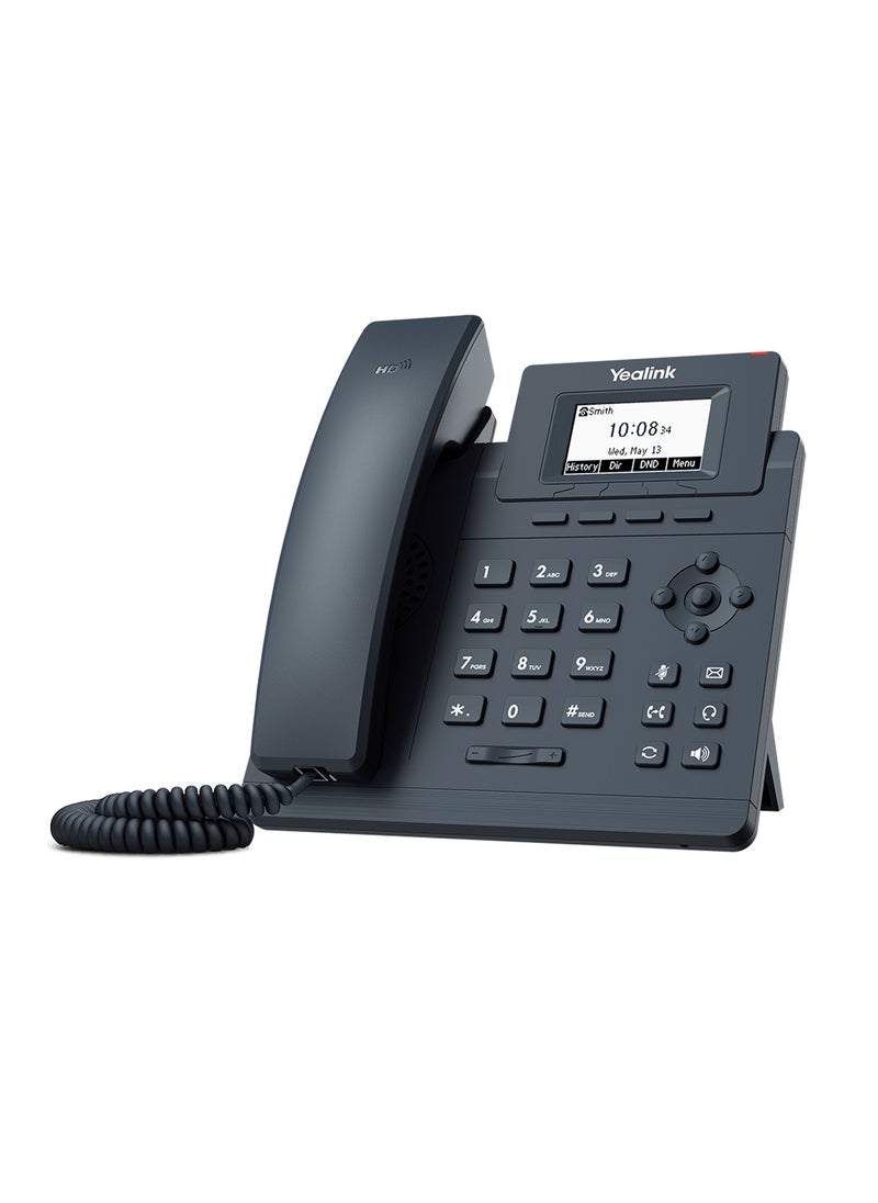 Yealink Black Wired Landline Phone T30P 