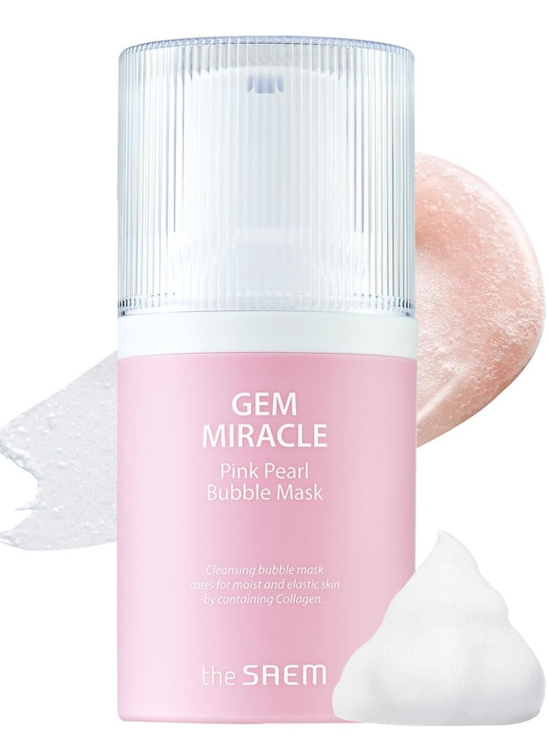 the SAEM Gem Miracle Pink Pearl Bubble Mask - Image 3