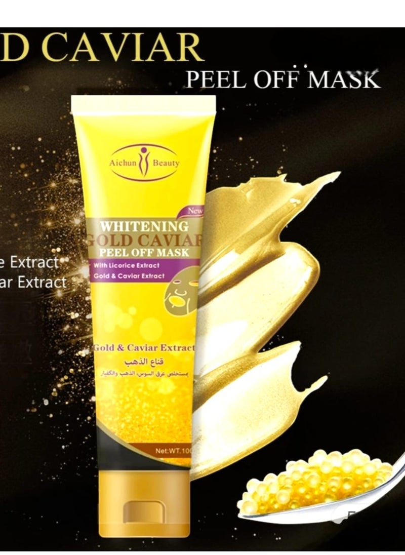 Aichun beauty - Whitening Gold Caviar Peel Off Mask 120ml - Image 1