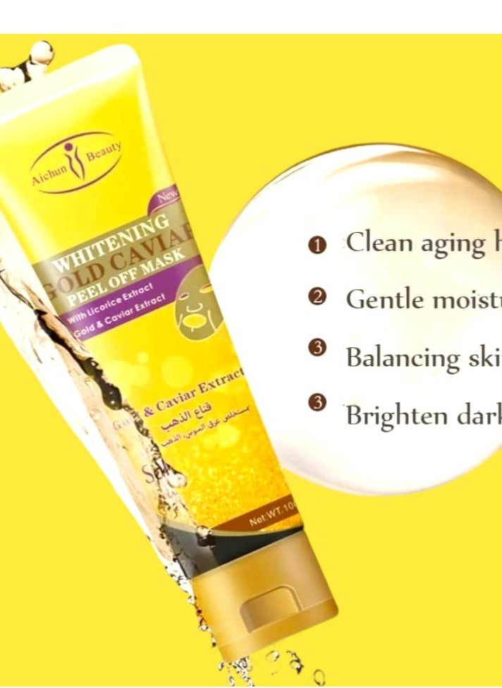 Aichun beauty - Whitening Gold Caviar Peel Off Mask 120ml - Image 1