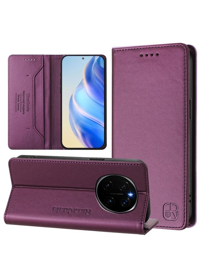 Zaboon Case For Honor Magic7 Pro RC01 Dual-Folded Magnetic Suction RFID Leather Phone Case - Image 1