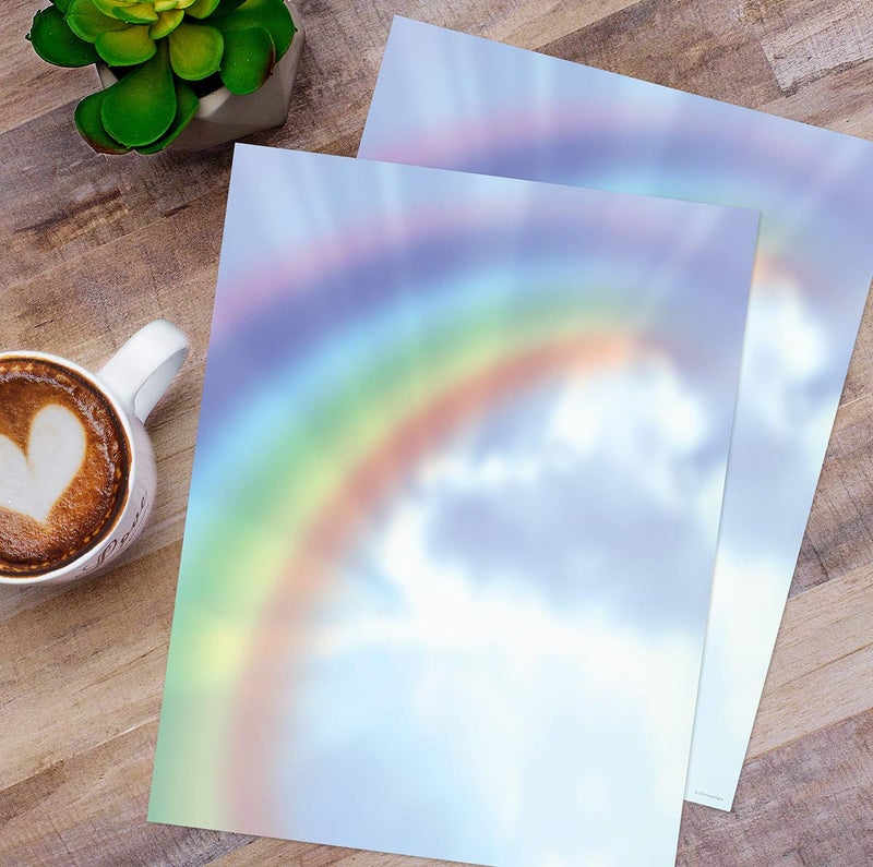 Great Papers! Rainbow Bright Letterhead, 8.5 x 11 Inches, 80 Count (2013193) - Image 2