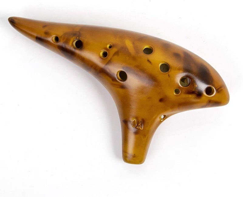 AmiciSound 12 Hole Ocarina Alto C Key Flute Folk Musical Instrument with Wooden Glaze for Professionals(Ocarina for Professionals) - Image 5