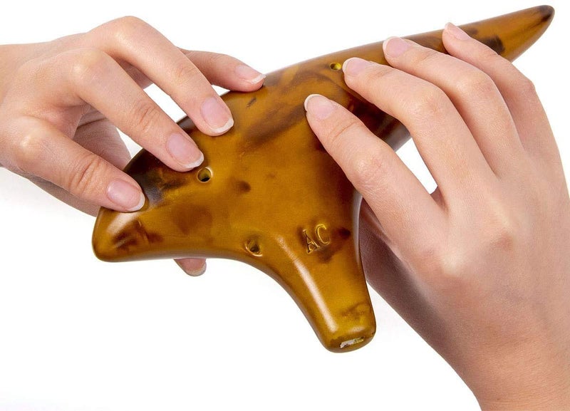 AmiciSound 12 Hole Ocarina Alto C Key Flute Folk Musical Instrument with Wooden Glaze for Professionals(Ocarina for Professionals) - Image 3