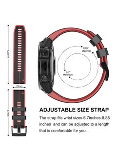 Y&D Watch Band Waterproof Wristband Strap for Garmin Fenix 7 22MM Width Silicone bands 6 Pro 5 Plus Forerunner 935 945 Approach S60 S62  - Image 3