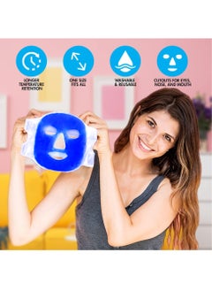 Dada Hot/Cold Gel Face Mask, Therapeutic Compress for Dry Eyes, Skin, Migraines, help reduce dark circle, FACE MASK GEL -FMG01  - Image 2