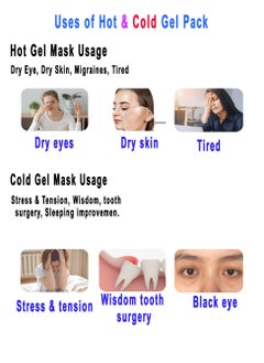 Dada Hot/Cold Gel Face Mask, Therapeutic Compress for Dry Eyes, Skin, Migraines, help reduce dark circle, FACE MASK GEL -FMG01  - Image 4