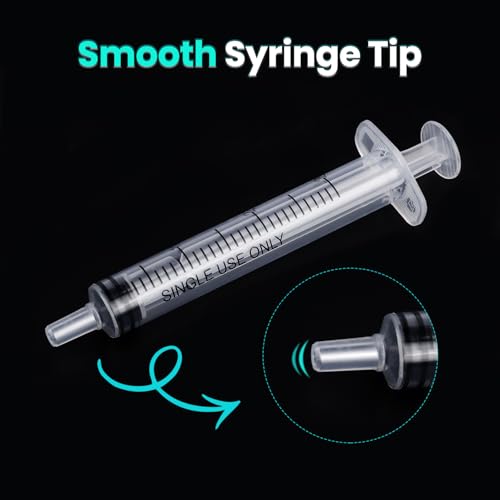 TENKAIWICK 120 PCS 3ml Syringe with Cap for Liquid, Oral Syringe without Needles for Medicine Dropper, Colostrum Collect, Feeding Pets, Liquid Measuring, Individually Sealed, Luer Slip - Image 4