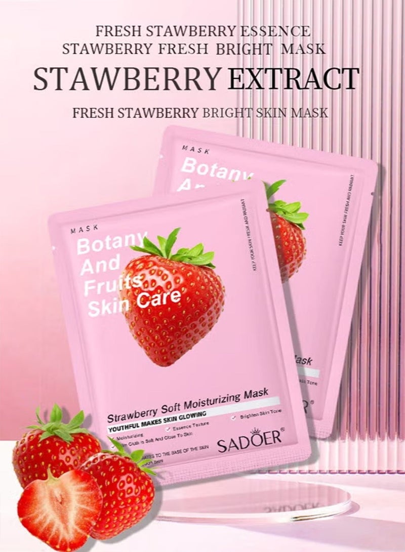 SADOER Plant Nutrition Antioxidant Facial Sheet Mask-Premium Essence Moisturizing|Anti-aging Hydrating Face Masks,Clarifying,Nourishing And Firming|Face Mask Skin Care&Beauty Facial Sheet Mask,Cruelty-Free - Image 4