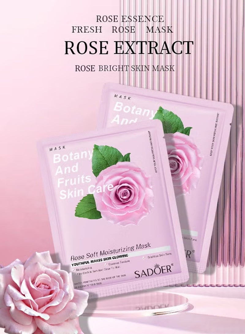 SADOER Plant Nutrition Antioxidant Facial Sheet Mask-Premium Essence Moisturizing|Anti-aging Hydrating Face Masks,Clarifying,Nourishing And Firming|Face Mask Skin Care&Beauty Facial Sheet Mask,Cruelty-Free - Image 3