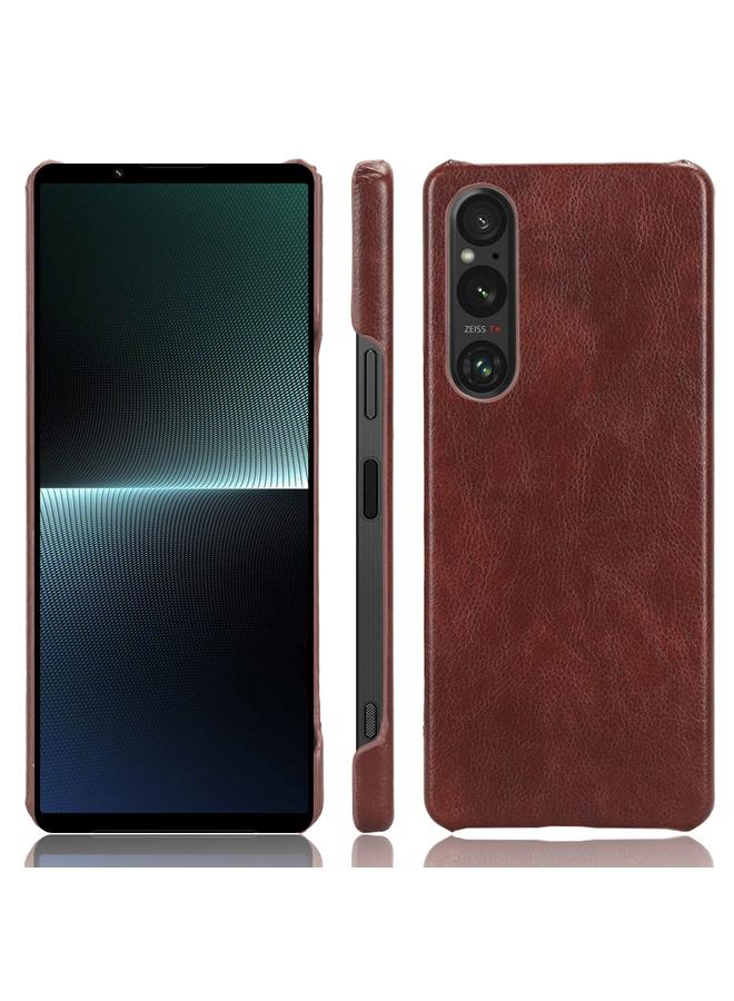 إيروريكس جراب لهاتف Sony Xperia 1 V بغطاء خلفي من نسيج الليتشي - Image 1