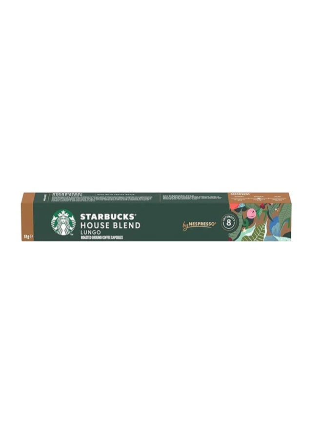 Starbucks Nespresso Compatible House Blend Pods - 10 Capsules