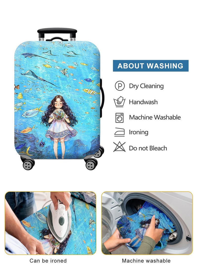 URbazaar Elastic Travel Luggage Cover Travel Suitcase Protective Cover for Trunk Case Apply to 18-30 Inch Luggage Suitcase Cover  - Image 3