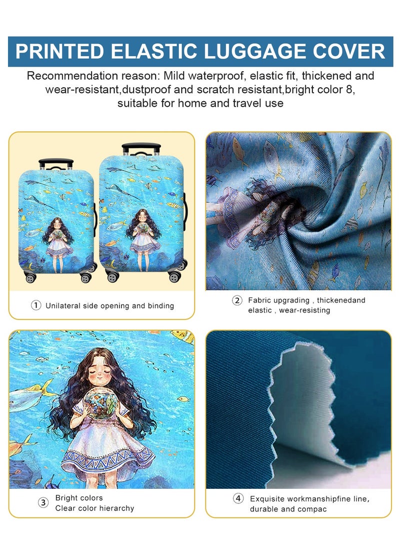 URbazaar Elastic Travel Luggage Cover Travel Suitcase Protective Cover for Trunk Case Apply to 18-30 Inch Luggage Suitcase Cover  - Image 5