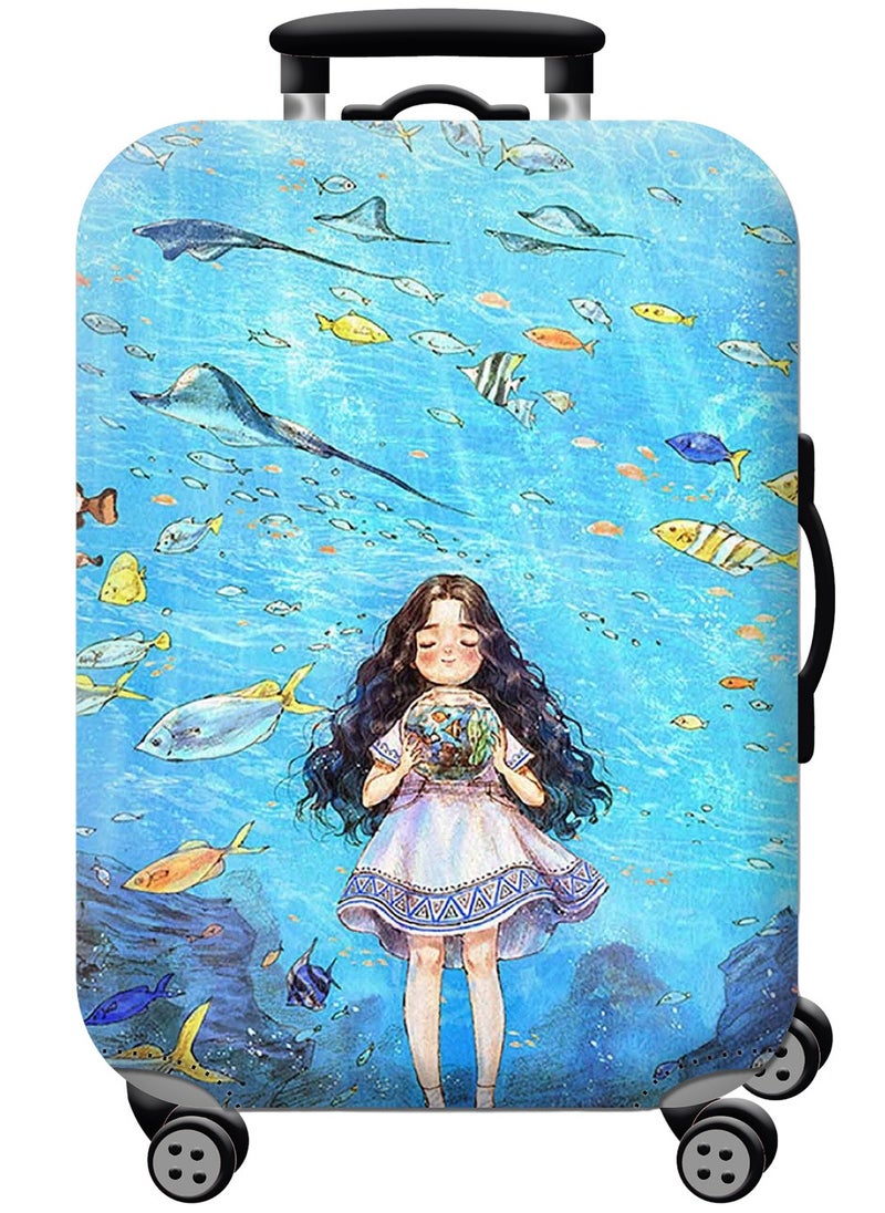 URbazaar Elastic Travel Luggage Cover Travel Suitcase Protective Cover for Trunk Case Apply to 18-30 Inch Luggage Suitcase Cover  - Image 1