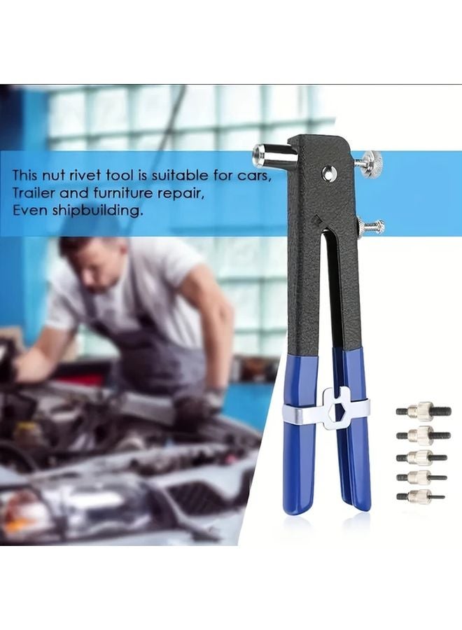 6pcs Universal Threaded Insert Hand Riveter Gun Kit with M3 M4 M5 M6 M8 Mandrel - Image 5