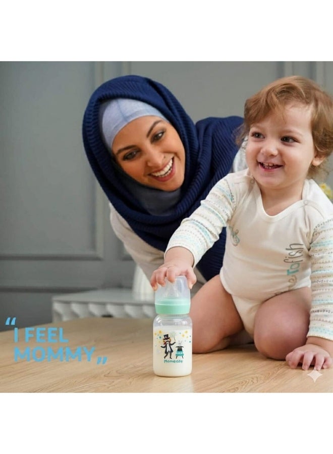 Momeasy Standard Feeding Bottle – 4oz / 120ml 44611 Green - Image 3