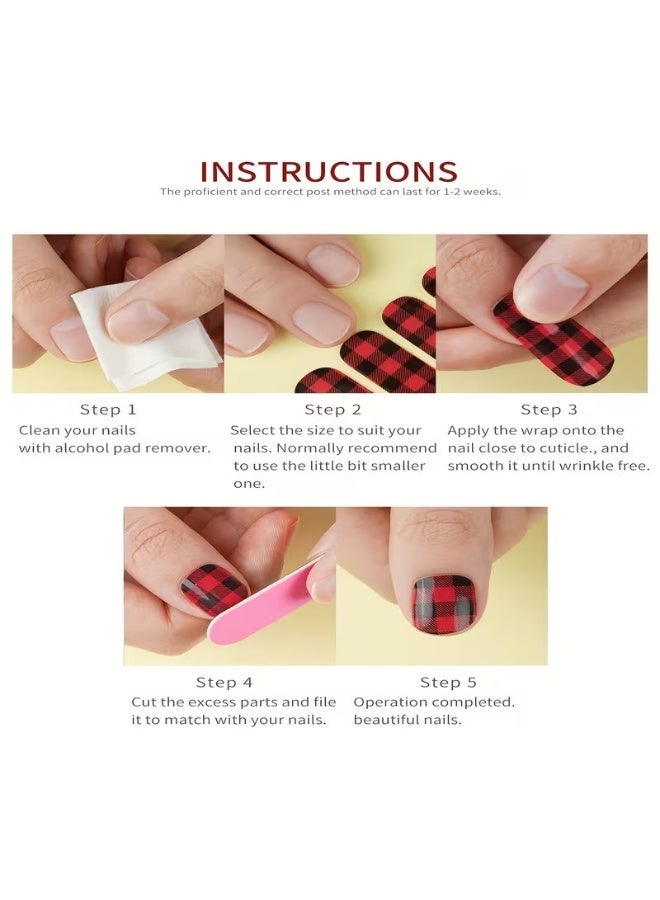 Goolsky ملصقات طلاء الأظافر الكاملة، شرائط الأظافر على شكل فراشة، شرائط جل ذاتية اللصق، ملصقات فن الأظافر - Image 5