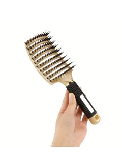 ORiTi Large Curved Detangling Hair Brush Scalp Massage Hair Brush Hollow Out Hair Styling Comb  - Image 1