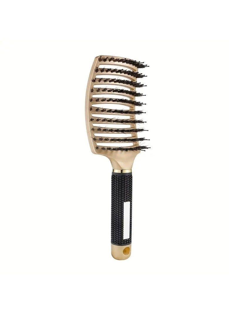 ORiTi Large Curved Detangling Hair Brush Scalp Massage Hair Brush Hollow Out Hair Styling Comb - Image 5