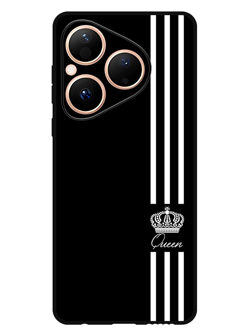 Theodor Case Compatible with Huawei Pura 80 6.6 Inch Protection Shockproof Bumper Cover Queen Crown - Image 1