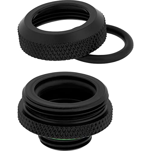 Corsair Hydro X Series XF Hardline 14mm OD Fitting Four Pack — Black - Image 2