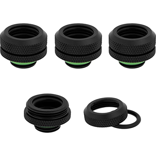 Corsair Hydro X Series XF Hardline 14mm OD Fitting Four Pack — Black - Image 3