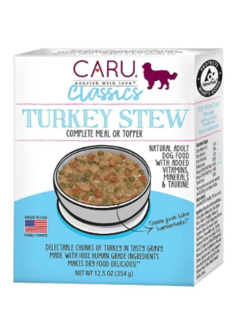 CARU Classics Turkey Stews Dog Wet Food 354 G - Image 1