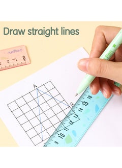 Deli Deli EH659 Ruler 20cm Blue/Pink – Ideal for School and Daily Use  - Image 3