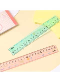 Deli Deli EH659 Ruler 20cm Blue/Pink – Ideal for School and Daily Use  - Image 4
