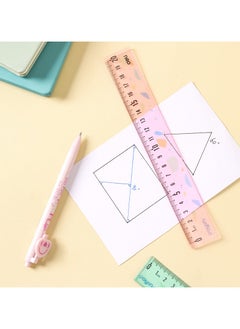 Deli Deli EH659 Ruler 20cm Blue/Pink – Ideal for School and Daily Use  - Image 5