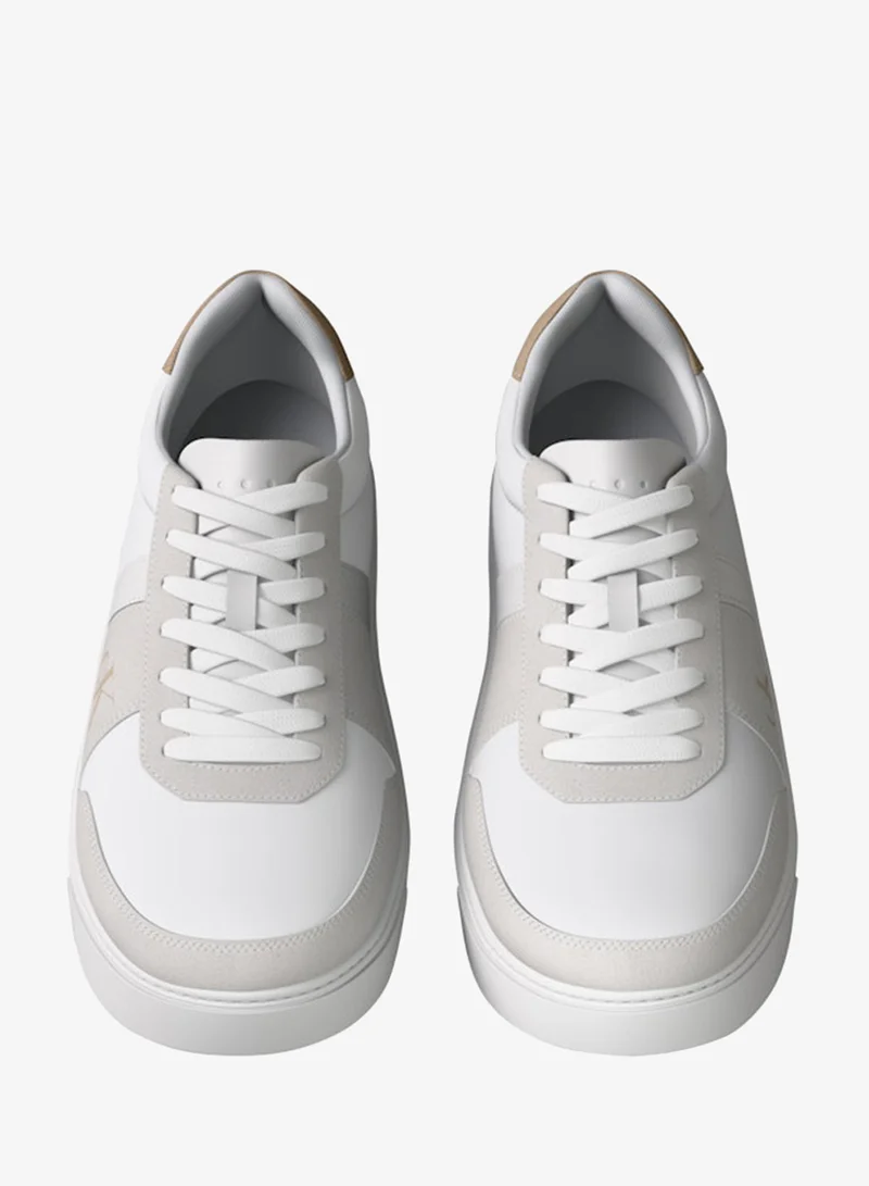 Calvin Klein  Classic Mixed Texture Sneakers With Leather for Men | Best Price UAE