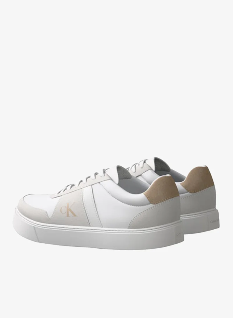 Calvin Klein  Classic Mixed Texture Sneakers With Leather for Men | Best Price UAE