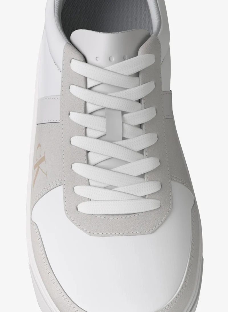 Calvin Klein  Classic Mixed Texture Sneakers With Leather for Men | Best Price UAE