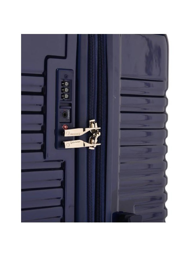 Echolac Extravagant 82 cm Hardcase Expandable 4 Double Wheel Check-In Luggage Trolley - Blue - Image 5