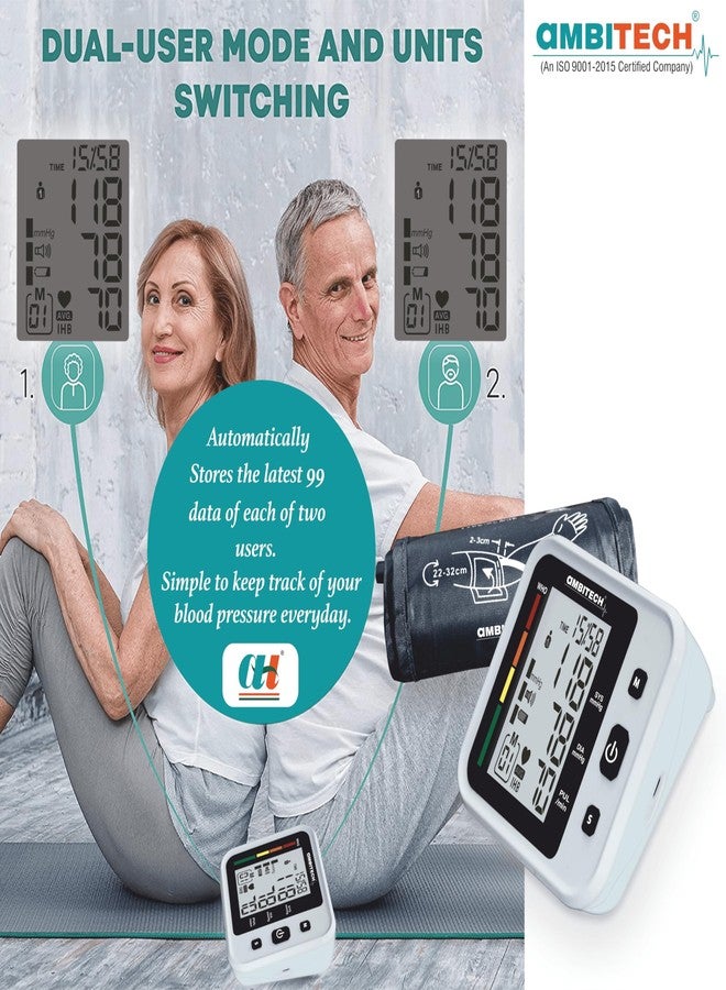 AmbiTech Bp-05 Digital Blood Pressure Monitor with 2-Year Warranty USB Port - Image 3