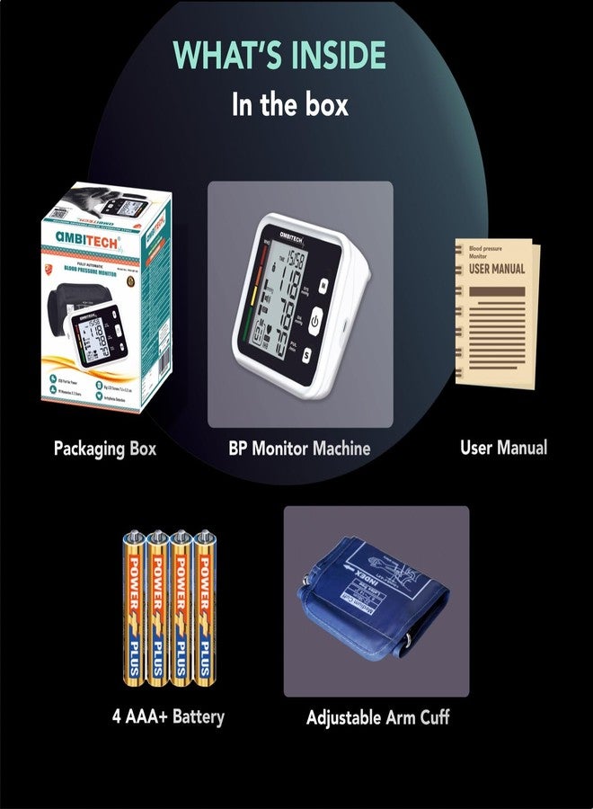 AmbiTech Bp-05 Digital Blood Pressure Monitor with 2-Year Warranty USB Port - Image 2