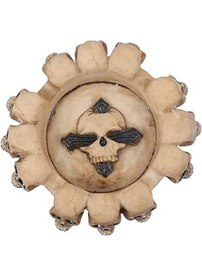 Vintage Resin Skull Ashtray Unique Home Decor Office Party Smokers Accessory - Image 1