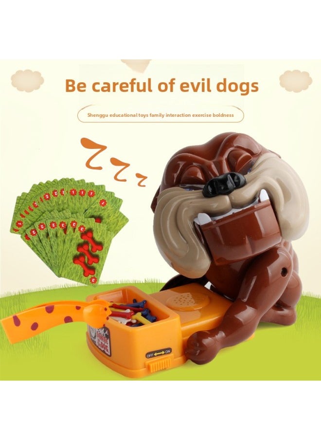 Generic - Beware Of Evil Dogs Stealing Bones Evil Dogs Biting Fingers Desktop Games Parent-child Interaction Trick Funny Party Toys In Stock-Color:338-69 Large Box 674G - Image 1