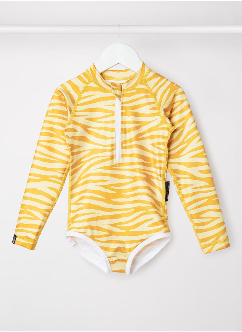 BEACH & BANDITS - Girls Tiger Print Swimsuit - Image 1