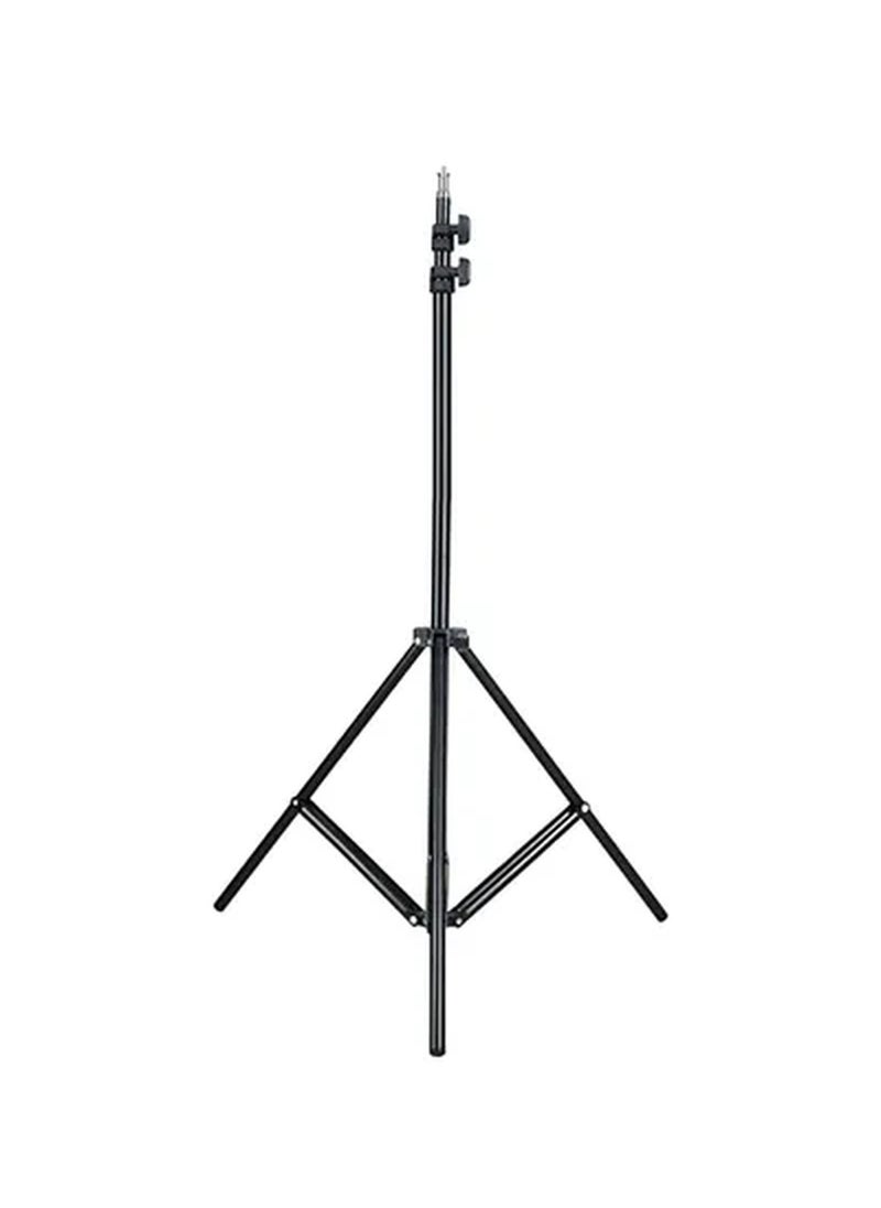 Rabos - Photo Studio Light Stand 2meter Black/Silver - Image 1