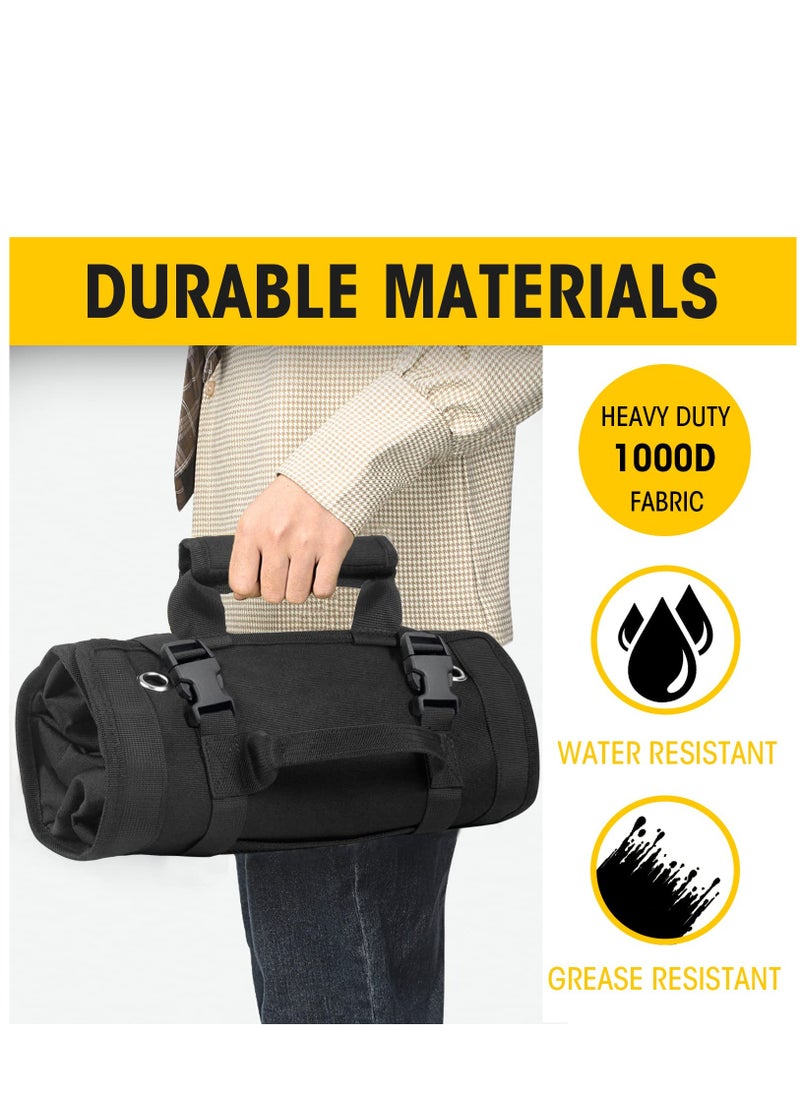 KASTWAVE - Tool Bag Organizer with Detachable Pouches Heavy Duty Roll Up Tool Bag: Includes 6 Tool Pouches - Ideal Gifts for Mechanics, Electricians, and Hobbyists - Image 1