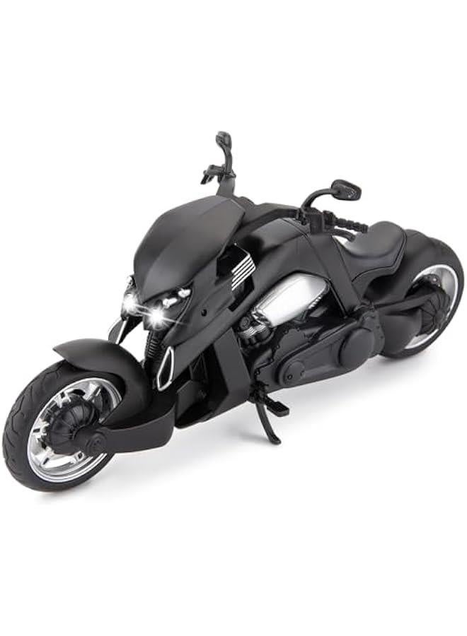 1:12 Compatible for Travertson V-rex Motorcycle Toy Car, Model Car, Collection and Decoration Gift Toy for Adults and Kids Boy Girl (Black)  - Image 1