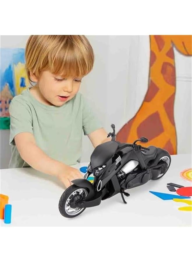 1:12 Compatible for Travertson V-rex Motorcycle Toy Car, Model Car, Collection and Decoration Gift Toy for Adults and Kids Boy Girl (Black)  - Image 5