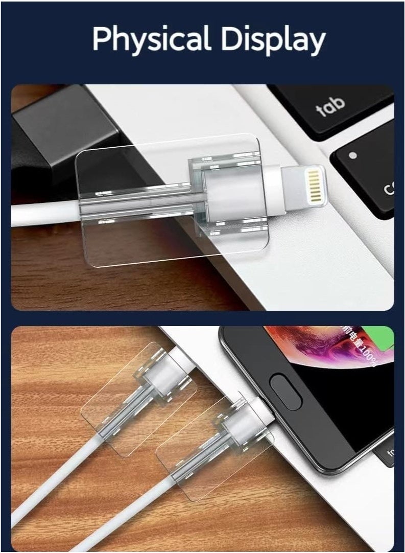 6pcs Transparent Cable Protector Cover Sleeve，Charger Cable Protector Charger,Univeral Silicon Mini Data Charger Cable Saver,Cable Chomper - Image 5