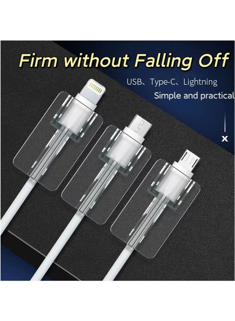 6pcs Transparent Cable Protector Cover Sleeve，Charger Cable Protector Charger,Univeral Silicon Mini Data Charger Cable Saver,Cable Chomper - Image 3