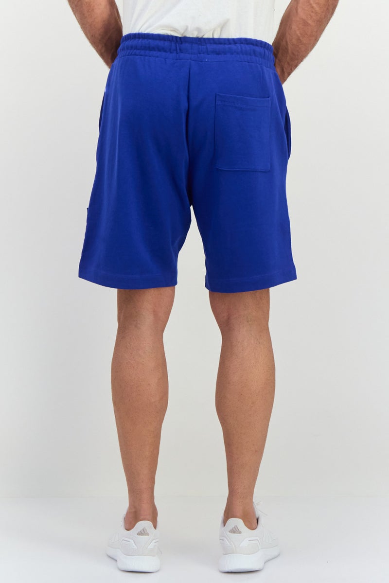 GAS Men Solid Basic Shorts, Royal Blue - Image 3